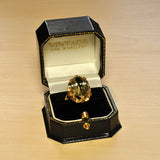 Green Amethyst Cocktail Ring