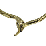 Yellow Gold Snake Necklace
