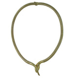 Yellow Gold Snake Necklace