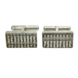 Silver Abacus Cufflinks