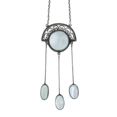 Arts & Crafts Moonstone Necklace