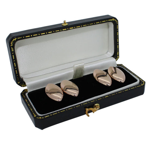 Hallmarked Rose Gold Cufflinks