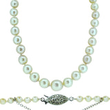 Pearl Necklace with 1920's Style Clasp