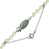 Pearl Necklace with 1920's Style Clasp