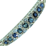 Sapphire & Diamond Bangle