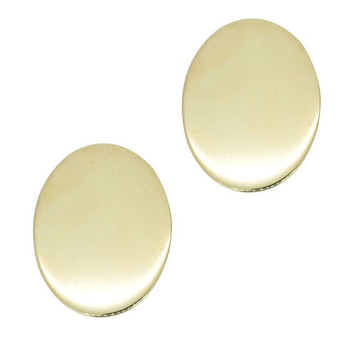 Plain Oval Cufflinks