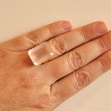 Rose Quartz Cocktail Ring