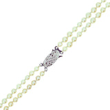 Graduated Pearl Necklace with Vintage Clasp