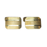 Silver Cufflinks with Gold Onlay