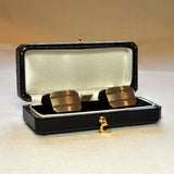 Silver Cufflinks with Gold Onlay