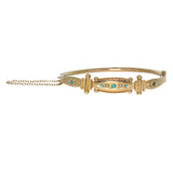 Victorian Pearl & Turquoise Bangle