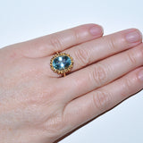 Aquamarine Cocktail Ring