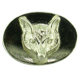 Silver Fox Head Cuff-Links